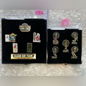 Two sets of Vintage 1996 Atlanta Olympics collector Pin Sets